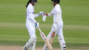 Sports News | Aus W V Ind W, Pink-ball Test: Shafali Scores Fifty as Visitors Extend Lead to 242 (Tea, Day 4)