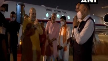 India News | Home Minister Amit Shah Arrived at Ahmedabad Airport, Expected to Attend Several Programs in Gandhinagar Today