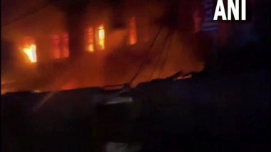 India News | Fire at Godown in Delhi's Okhla Not Accidental, Reveals CCTV Footage