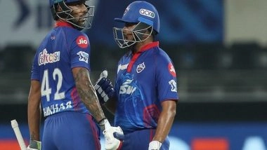 Sports News | IPL 2021: Shaw, Dhawan and Hetmyer Propel DC to 164/5 Against RCB