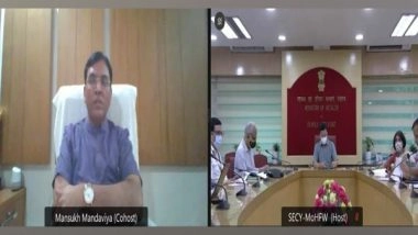 India News | Mandaviya Reviews Progress of COVID-19 Vaccination, Urges States to Achieve Goal of 100 Crore Doses