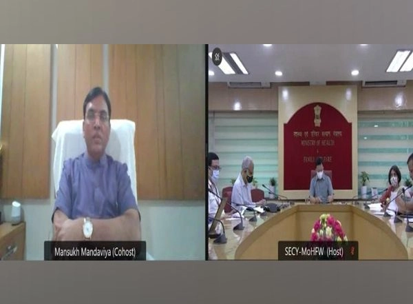 India News | Mandaviya Reviews Progress of COVID-19 Vaccination, Urges States to Achieve Goal of 100 Crore Doses