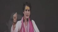 India News | Only BJP Leaders, Centre's Billionaire Friends Are Safe in Country: Priyanka Gandhi Vadra