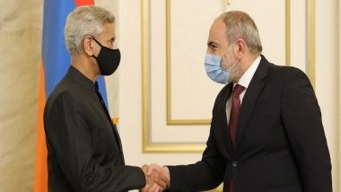 World News | Jaishankar Meets Armenian PM Nikol Pashinyan, Agrees to Develop Broad Agenda of Practical Cooperation