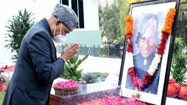 India News | President Kovind Pays Tribute to APJ Abdul Kalam on His 90th Birth Anniversary