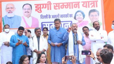 Delhi BJP Launches ‘Jhuggi Samman Yatra’ To Reach Out to Residents of Slum Clusters