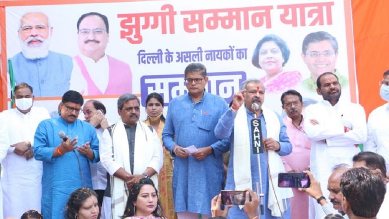 Delhi BJP Launches ‘Jhuggi Samman Yatra’ To Reach Out to Residents of Slum Clusters