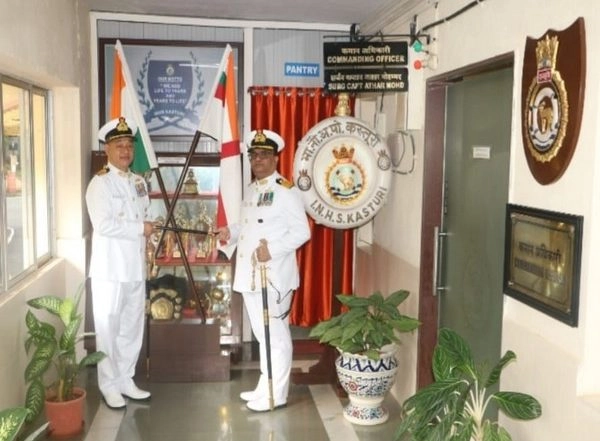 India News | Surgeon Captain Marak Pertin Assume Command of Indian Naval Hospital Ship Kasturi