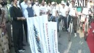 India News | Delhi LG Flags off Rashtriya Ekta Cycle Rally from Delhi University