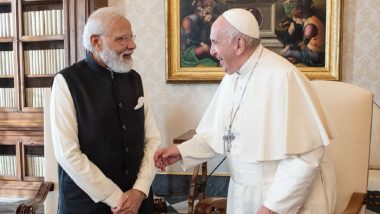 PM Narendra Modi Gifts Specially-Made Candle Holder, Book on India’s Climate Initiatives to Pope Francis