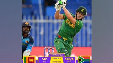 Sports News | T20 WC: Miller's Cameo Outshines Hasaranga's Hat-trick as South Africa Win by 4 Wickets