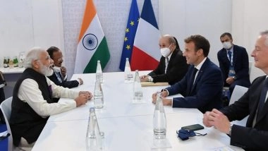 World News | PM Modi, Macron Discuss Bilateral Cooperation, Global and Regional Developments
