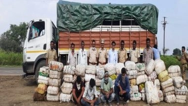 India News | Maharashtra: 1,150 Kg Ganja Worth Rs 3.45 Cr Seized, 4 Detained