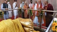 India News | 'Blessed to Be in Kushinagar on Abhidhamma Day', Says PM Modi on Visiting Mahaparinirvana Temple in UP