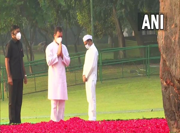 India News | Rahul Gandhi Pays Tribute to Indira Gandhi on Her 37th Death Anniversary