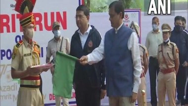 India News | MoS Nityanand Rai and Delhi PC Rakesh Asthana Flag off 'Amrit Run' at National Police Memorial