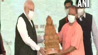 Uttar Pradesh CM Yogi Adityanath Gifts Lord Buddha’s Idol to PM Narendra Modi