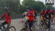 India News | Azadi Ka Amrit Mahotsav: BSF Cycle Rally from Raithanwala to Kevadia Reaches Vadodara