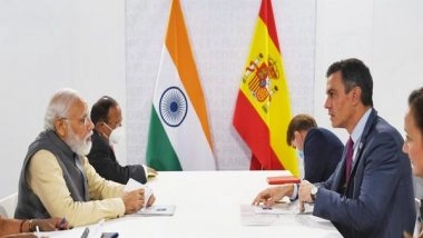 World News | Rome: PM Modi, Spanish Counterpart Discuss Ways to Deepen Bilateral Ties
