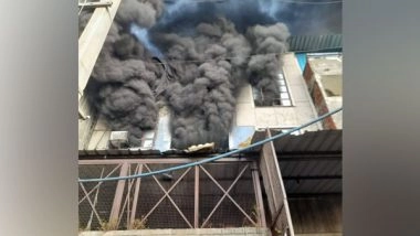 India News | Fire Breaks out at Paper Plates Manufacturing Unit in Delhi, Firefighting Operation Underway