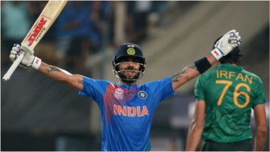Virat Kohli Is Yet To Be Dismissed by Pakistan in T20 World Cups! Take a Look at Indian Captain’s Knocks Against Arch-Rivals Ahead of IND vs PAK T20 World Cup 2021 Clash