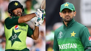 Sohaib Maqsood Ruled out of Pakistan's T20 World Cup 2021 Squad, Shoaib Malik Named Replacement
