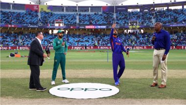 India vs Pakistan Toss Report & Playing XI, ICC T20 World Cup 2021 Super 12: Babar Azam Wins Toss, Chooses To Bowl First