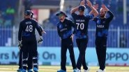 Scotland vs Namibia Live Streaming Online, T20 World Cup 2021: Get Free TV Telecast of SCO vs NAM, Group 2 Super 12 Match of ICC Men&rsquo;s Twenty20 WC With Time in IST