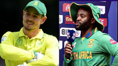 Quinton De Kock’s Decision To Withdraw From SA vs WI T20 World Cup 2021 Clash Surprised Proteas Skipper Temba Bavuma (Watch Video)
