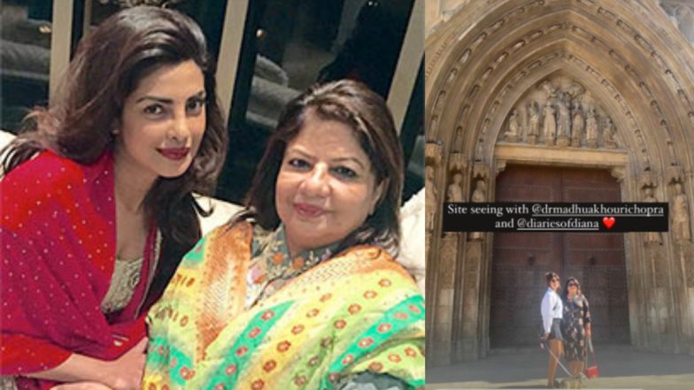 Priyanka Chopra Jonas Is Exploring Spain With Mum Madhu Chopra and Her Pooch Diana (View Pic)