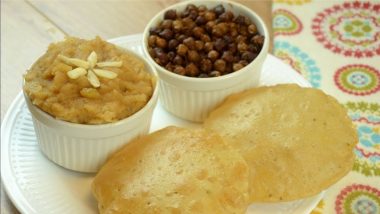 Navratri Kanya Pujan 2021 Dishes: Relish The 'Halwa Puri Chana' Feast as You End Your Navaratri Fast with Kanya Pujan