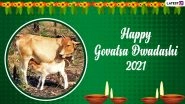 Govatsa Dwadashi 2021 Wishes & Vasu Baras Greetings: Celebrate First Day of Diwali With WhatsApp Stickers, Facebook Messages, SMS in Hindi and Quotes
