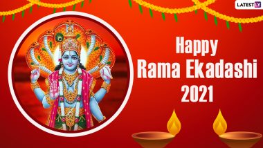 Rama Ekadashi 2021 Wishes, HD Images & Greetings: Send Messages, Telegram Photos, WhatsApp Stickers, GIFs & Wallpapers to Celebrate the Festival Dedicated to Lord Vishnu Goddess Lakshmi