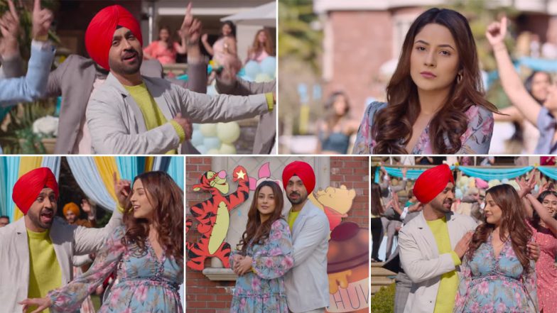 Honsla Rakh Song Saroor: Shehnaaz Gill’s ‘Nakhra’ Is the Highlight of This Diljit Dosanjh Sung Punjabi Track! (Watch Video)