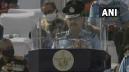 Air Force Day 2021: IAF's Prompt Actions in Eastern Ladakh Testament to Its Combat Readiness, Says IAF Chief VR Chaudhary