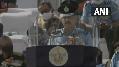 Air Force Day 2021: IAF's Prompt Actions in Eastern Ladakh Testament to Its Combat Readiness, Says IAF Chief VR Chaudhary