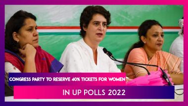 Congress Party Announces 40% Reservation Of Electoral Tickets For Women In Upcoming UP Polls 2022