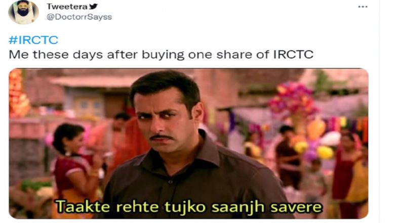 IRCTC Shares Record a New High, Netizens Flood Twitter With Funny Memes