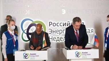 World News | Union Minister RCP Singh Signs MoU on Collaboration in Coking Coal Sector with Minister of Energy of Russian Federation in Moscow