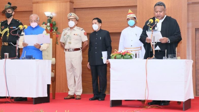 Indrajit Mahanty Sworn-In As 6th Chief Justice of Tripura High Court