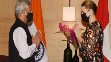 World News | Danish PM's India Visit Will Advance Green Strategic Partnership: EAM Jaishankar
