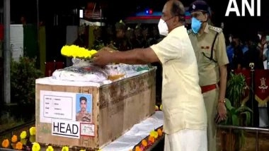 India News | Mortal Remains of Sepoy Vaisakh H Reach Thiruvananthapuram