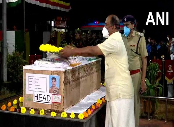 India News | Mortal Remains of Sepoy Vaisakh H Reach Thiruvananthapuram