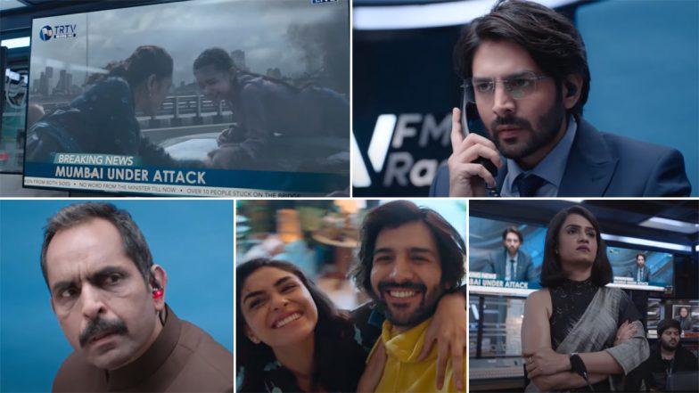 Dhamaka Trailer: Kartik Aaryan is Explosive as News Anchor Arjun Pathak Dealing With an Intense Terrorism Crisis (Watch Video)