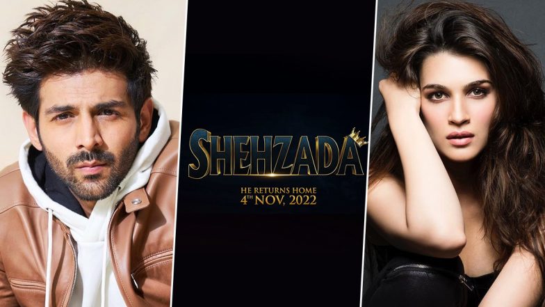 Shehzada: Kartik Aryan, Kriti Sanon’s Remake of Allu Arjun’s Ala Vaikunthapurramuloo Goes on Floor; Release Date Locked for November 4, 2022
