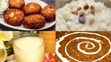 Karwa Chauth 2021 Dinner Recipes: From Badam Sharbat to Kheer, Dishes for Karva Chauth