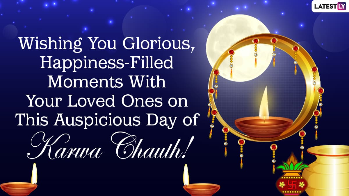 Karwa Chauth 2021 Moon Sighting Greetings, Chandra Darshan Quotes ...