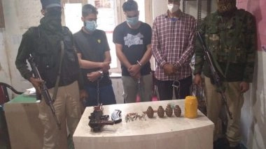 India News |  3 Held with Arms, Ammunition in J-K's Kulgam