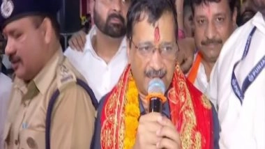 India News | Kejriwal Visits Devi Talab Temple in Jalandhar