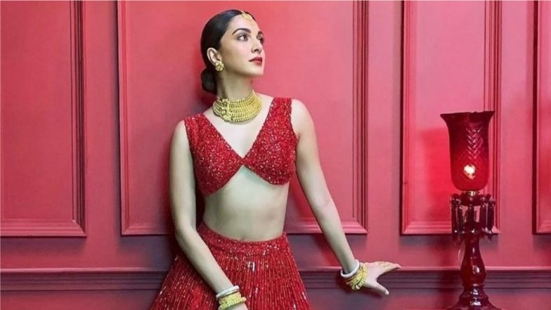 Kiara Advani Brings Diwali Early Looking Like a Patakha in Hot Red Lehenga Choli, View Pic